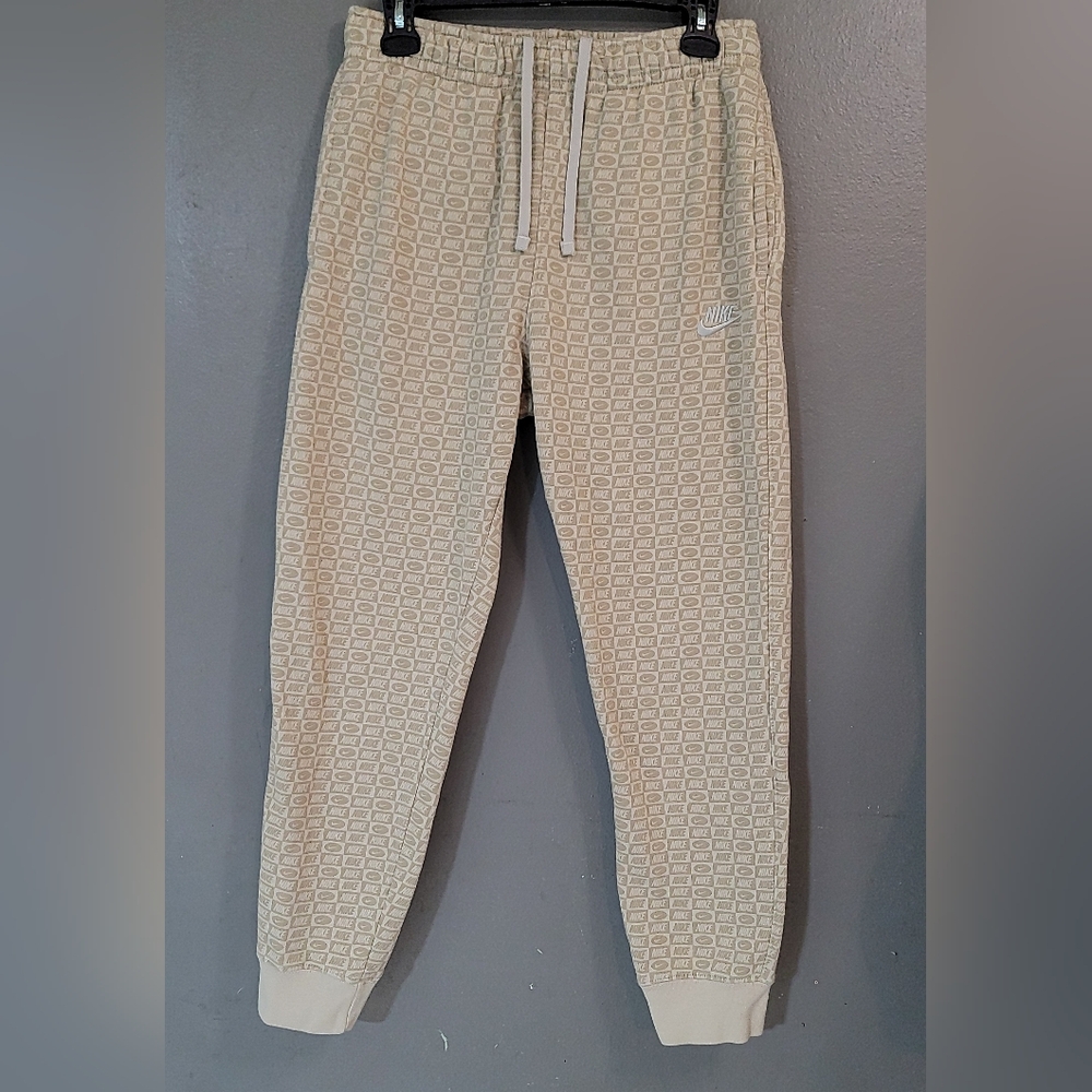 Nike‎ Men's Cream Monogram Joggers